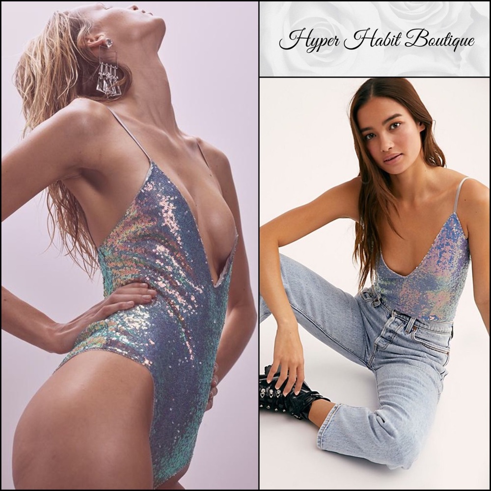 NWT Cosmo Sequin Bodysuit